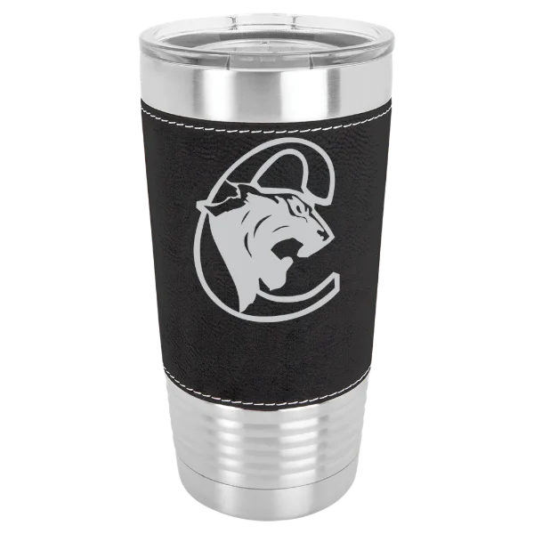 Medgar Evers College Polar Camel 20 oz. Leatherette Grip Tumbler with Standard Lid