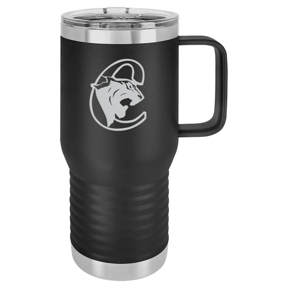 Medgar Evers College Polar Camel 20 oz. Travel Mug with Slider Lid