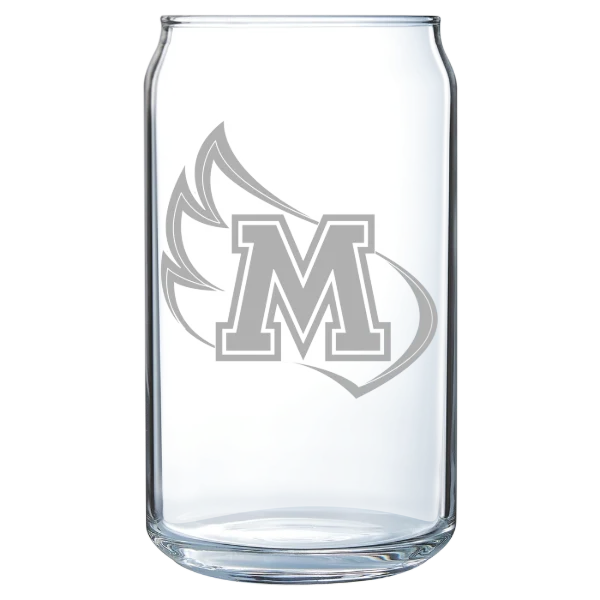 Meredith College Polar Camel 16 oz. Can Glass