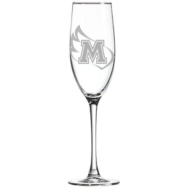 Meredith College Polar Camel 8 oz. Champagne Flute