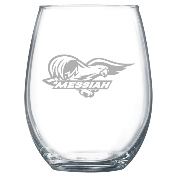 Messiah University Polar Camel 15 oz. Stemless Wine Glass