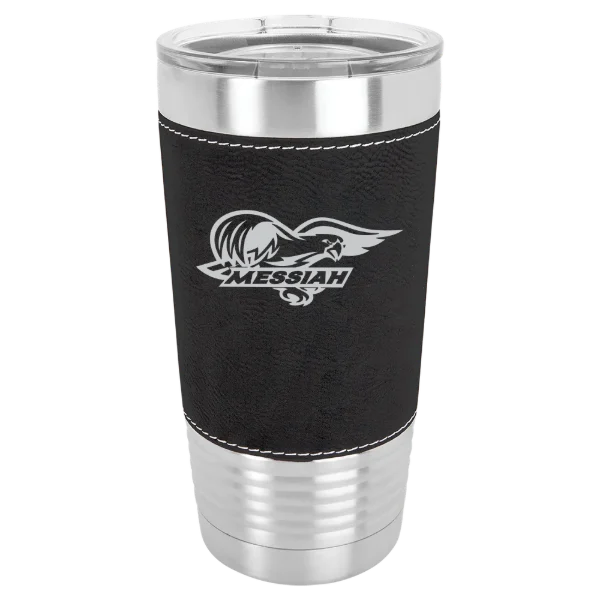 Messiah University Polar Camel 20 oz. Leatherette Grip Tumbler with Standard Lid