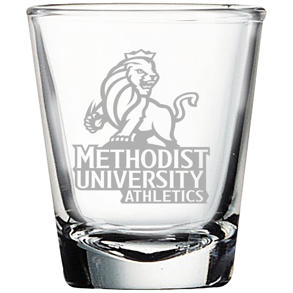 Methodist University Polar Camel 1.7 oz. Shot Glass