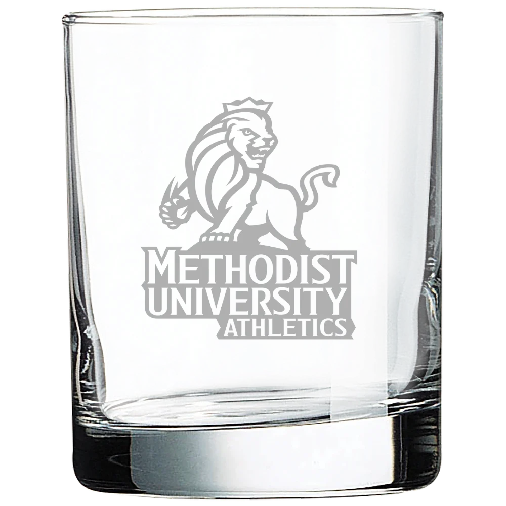 Methodist University Polar Camel 10 1/2 oz. On The Rocks Glass