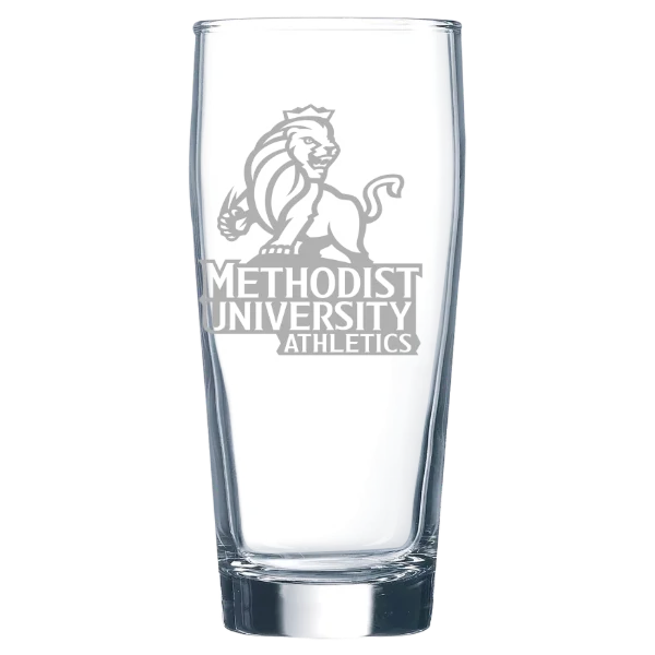 Methodist University Polar Camel 16 oz. Willi Becher Beer Glass