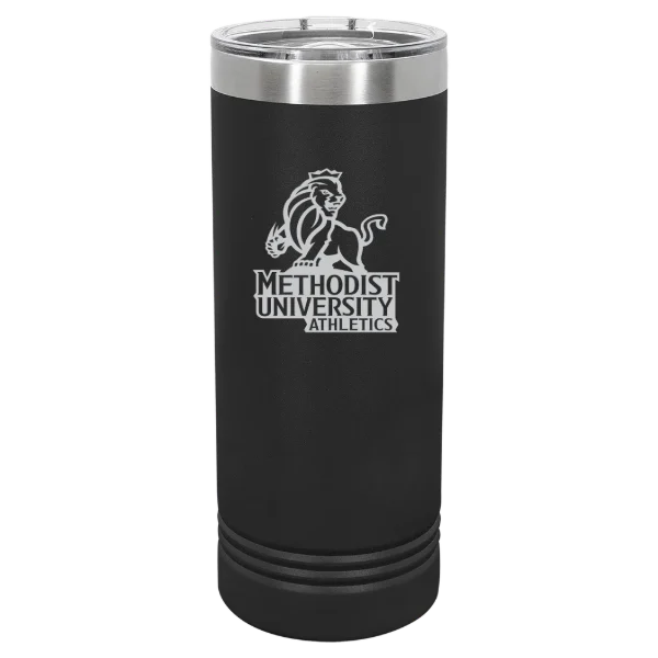 Methodist University Polar Camel 22 oz. Skinny Tumbler with Slider Lid