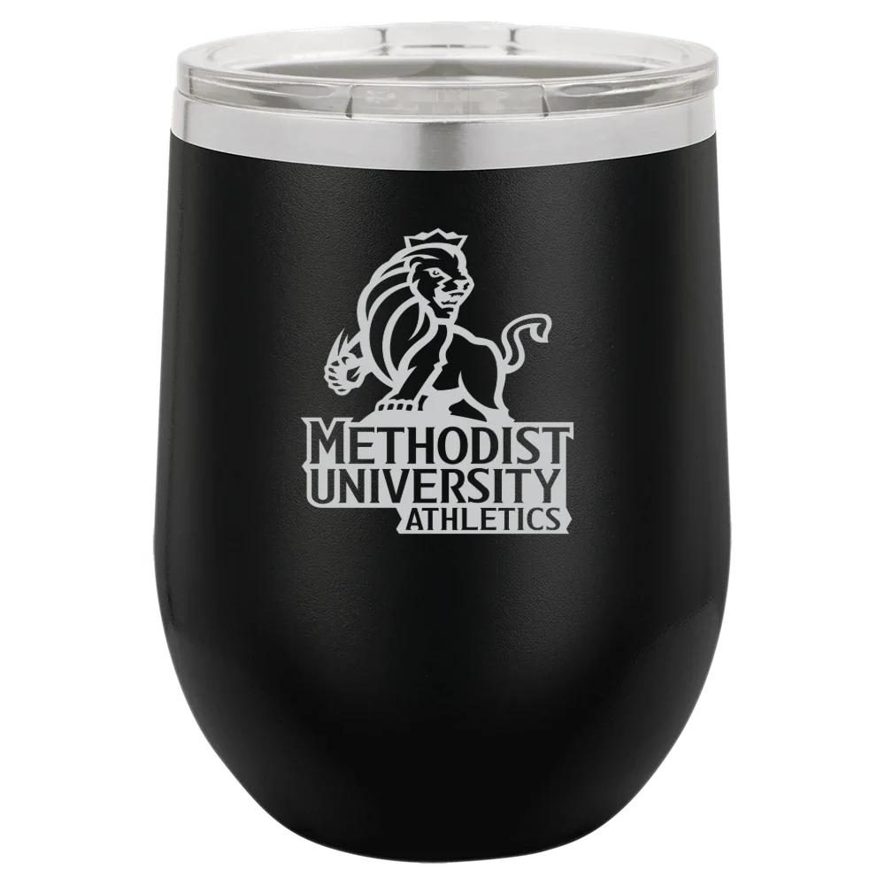 Methodist University Polar Camel 12 oz. Stemless Wine Tumbler