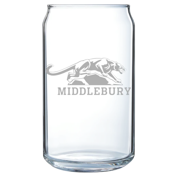 Middlebury College Polar Camel 16 oz. Can Glass