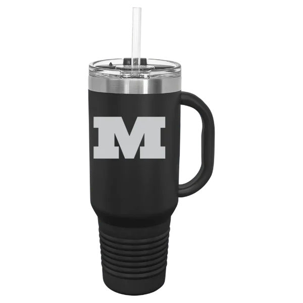 Millikin University Polar Camel 40 oz. Travel Mug with Snap Lid & Straw