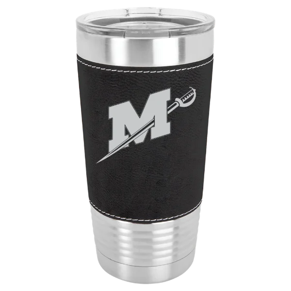 Millsaps College Polar Camel 20 oz. Leatherette Grip Tumbler with Standard Lid