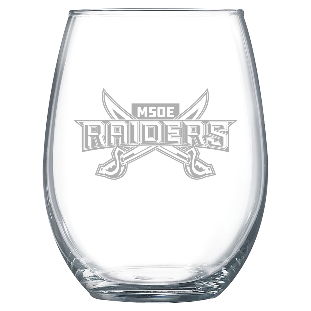 Milwaukee School of Engineering Polar Camel 15 oz. Stemless Wine Glass