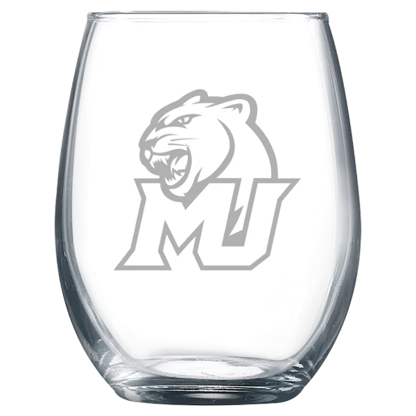 Misericordia University Polar Camel 9 oz. Stemless Wine Glass