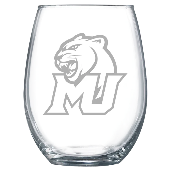 Misericordia University Polar Camel 15 oz. Stemless Wine Glass