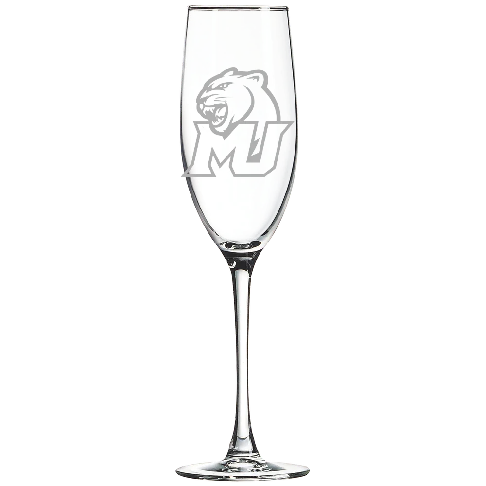 Misericordia University Polar Camel 8 oz. Champagne Flute