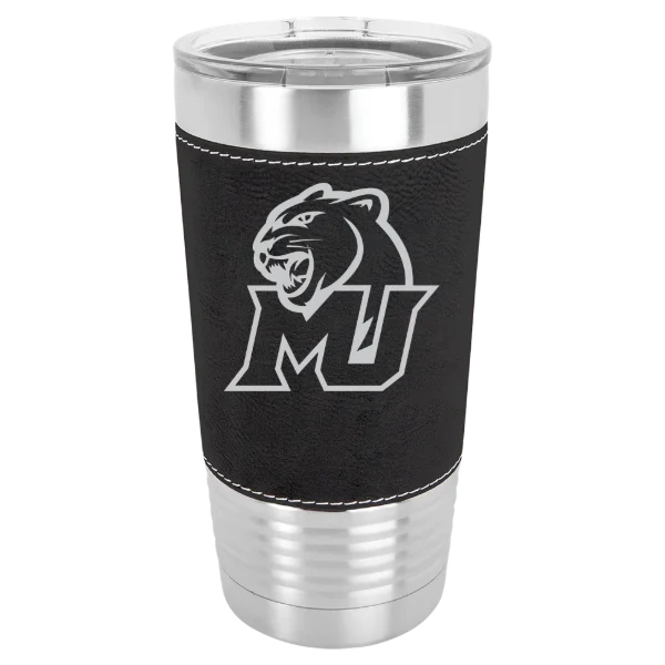 Misericordia University Polar Camel 20 oz. Leatherette Grip Tumbler with Standard Lid