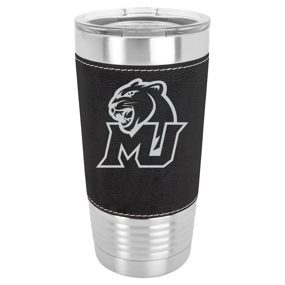 Misericordia University Polar Camel 20 oz. Leatherette Grip Tumbler with Standard Lid