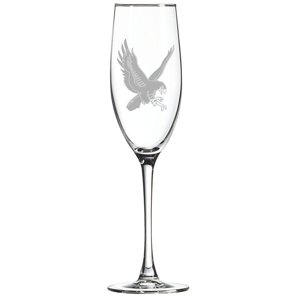 Montclair State University Polar Camel 8 oz. Champagne Flute