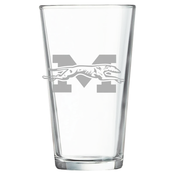 Moravian University Polar Camel 16 oz. Pint Mixing Glass