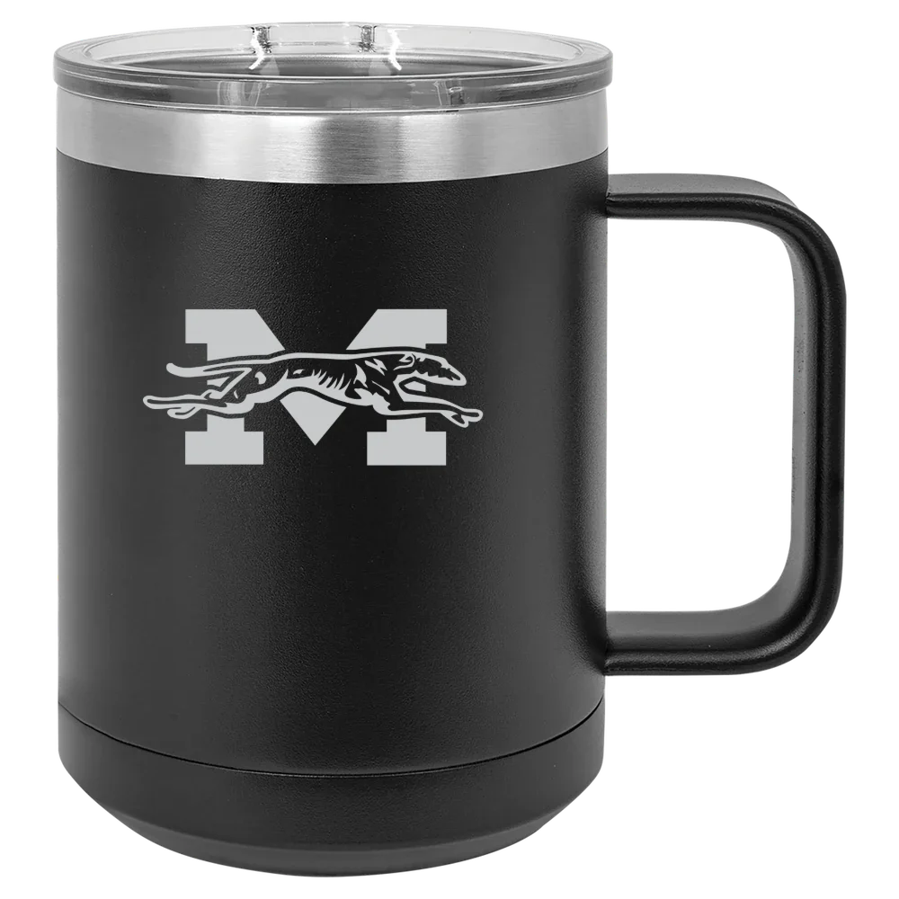 Moravian University Polar Camel 15 oz. Mug with Slider Lid