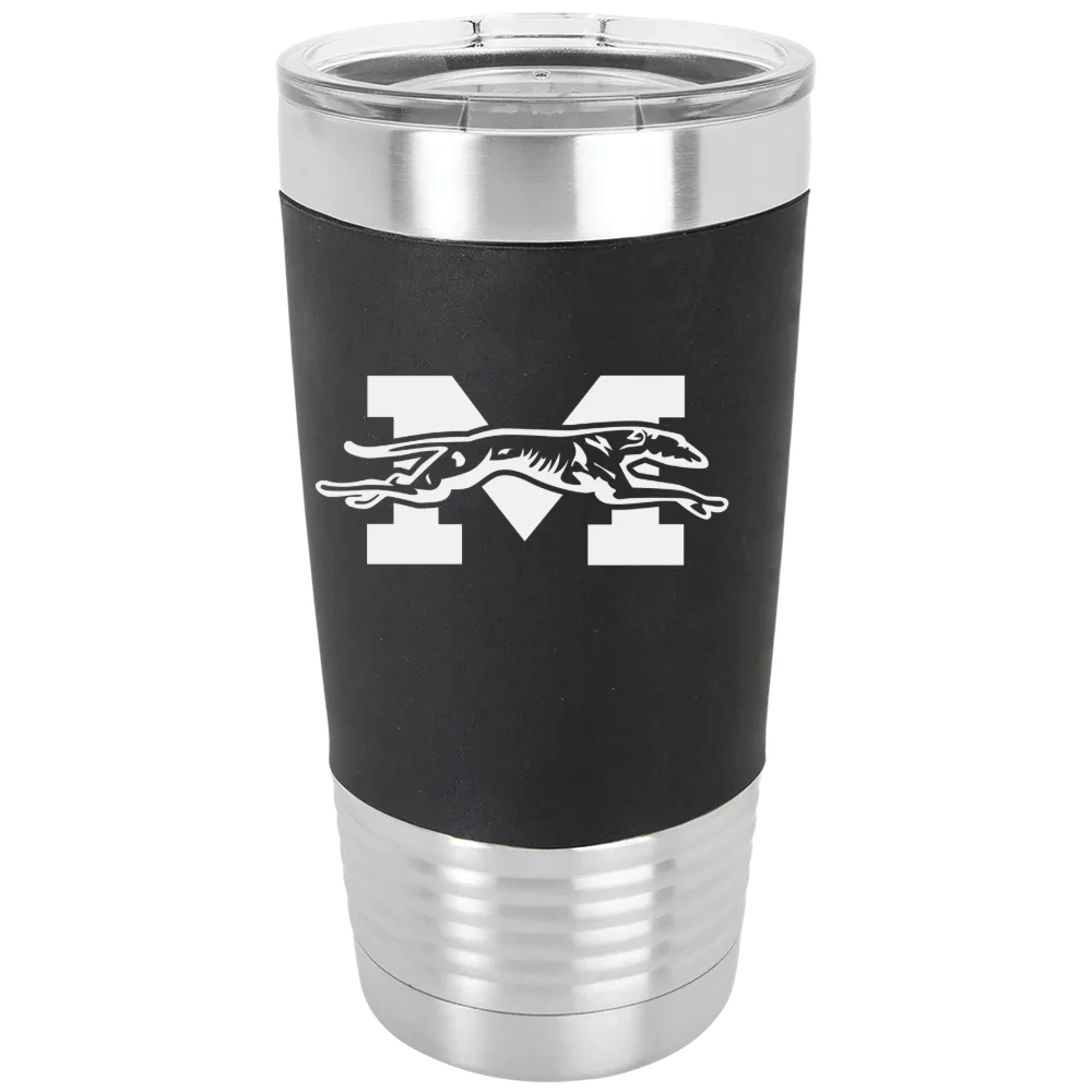 Moravian University Polar Camel 20 oz. Silicone Grip Tumbler with Standard Lid