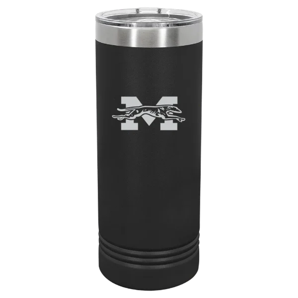 Moravian University Polar Camel 22 oz. Skinny Tumbler with Slider Lid