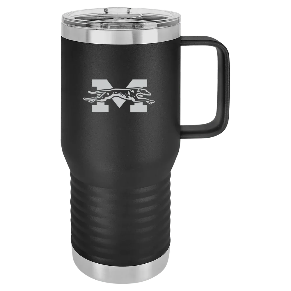 Moravian University Polar Camel 20 oz. Travel Mug with Slider Lid