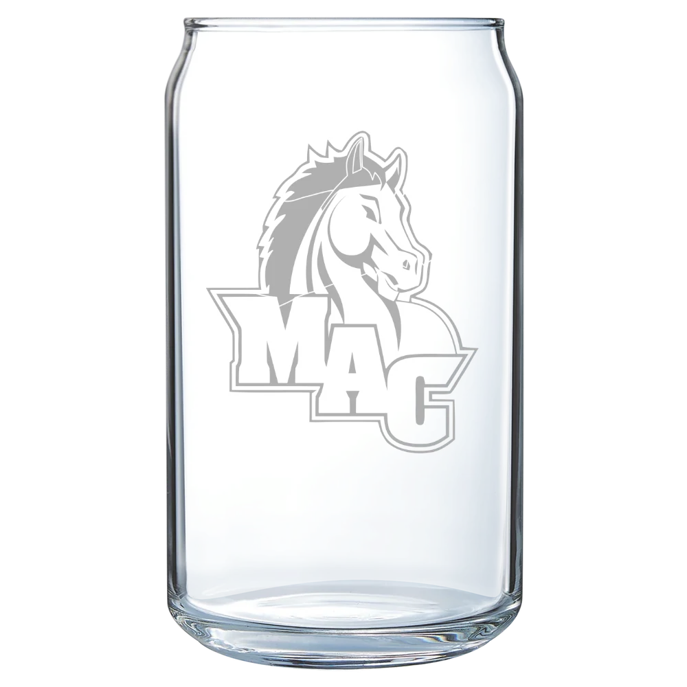 Mount Aloysius College Polar Camel 16 oz. Can Glass