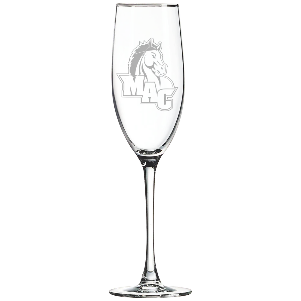 Mount Aloysius College Polar Camel 8 oz. Champagne Flute