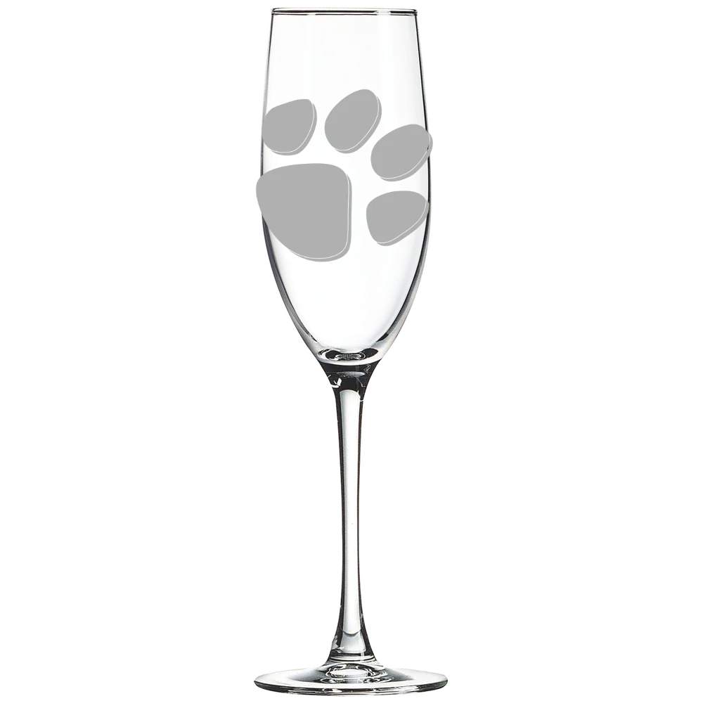 Mount Holyoke College Polar Camel 8 oz. Champagne Flute