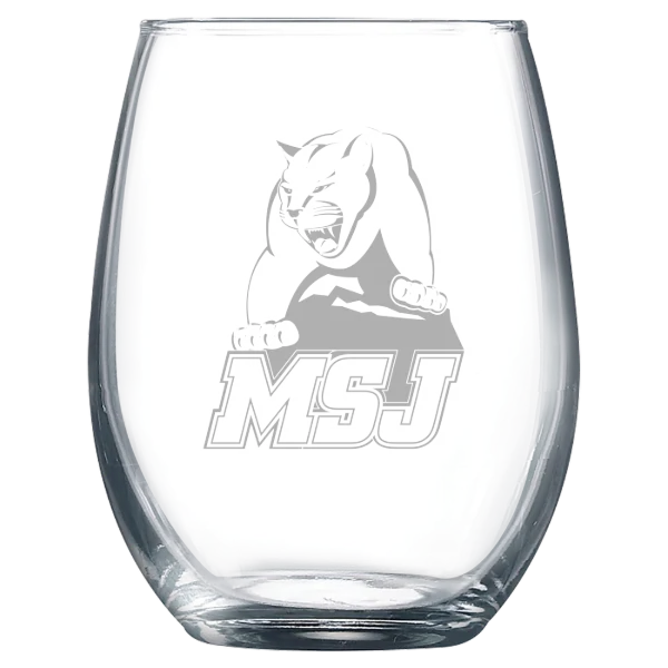 Mount St. Joseph University Polar Camel 9 oz. Stemless Wine Glass