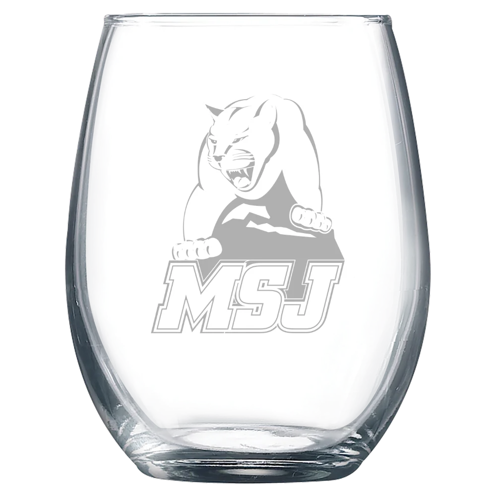 Mount St. Joseph University Polar Camel 9 oz. Stemless Wine Glass