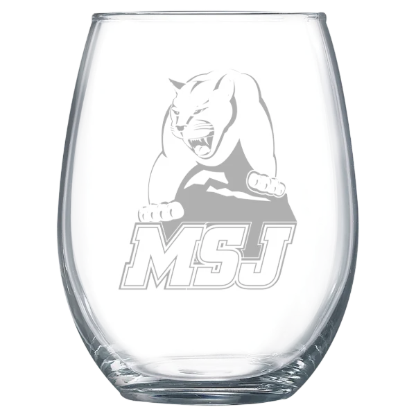 Mount St. Joseph University Polar Camel 15 oz. Stemless Wine Glass