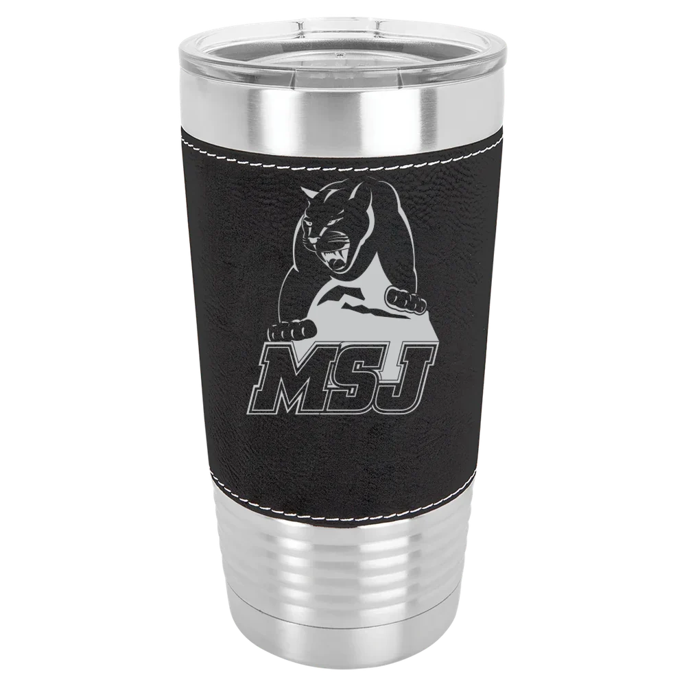 Mount St. Joseph University Polar Camel 20 oz. Leatherette Grip Tumbler with Standard Lid