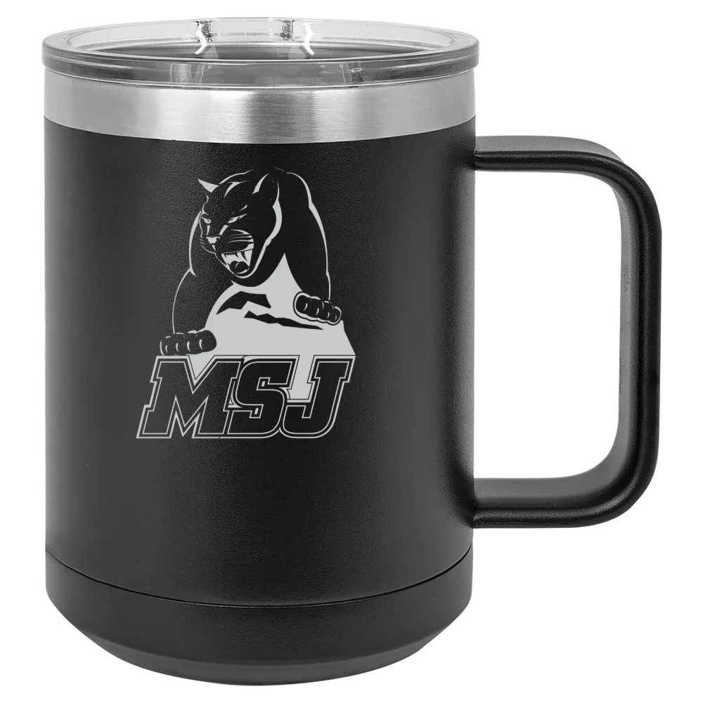 Mount St. Joseph University Polar Camel 15 oz. Mug with Slider Lid