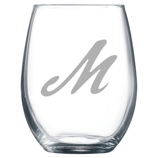 Muhlenberg College Polar Camel 9 oz. Stemless Wine Glass