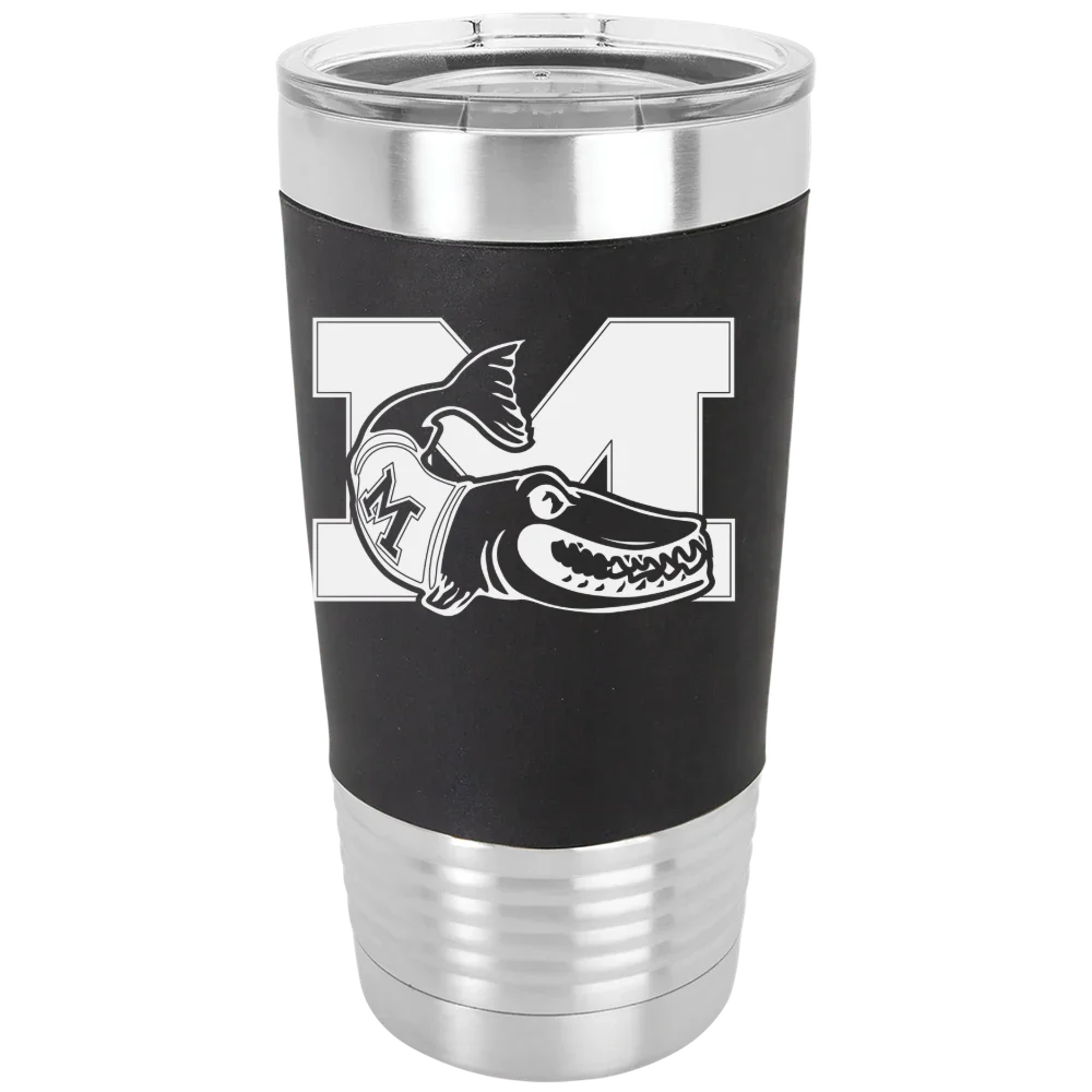 Muskingum University Polar Camel 20 oz. Silicone Grip Tumbler with Standard Lid