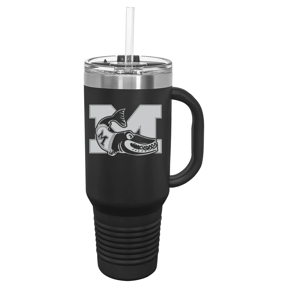 Muskingum University Polar Camel 40 oz. Travel Mug with Snap Lid & Straw