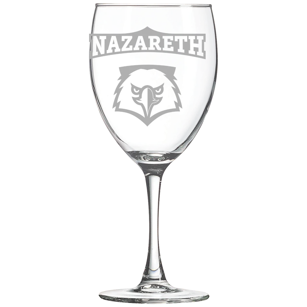 Nazareth University Polar Camel 10 1/2 oz. Wine Glass