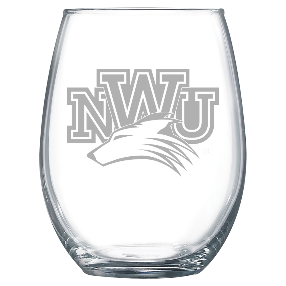 Nebraska Wesleyan University Polar Camel 15 oz. Stemless Wine Glass