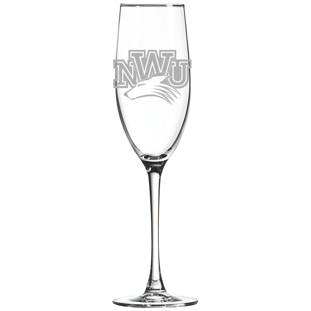 Nebraska Wesleyan University Polar Camel 8 oz. Champagne Flute