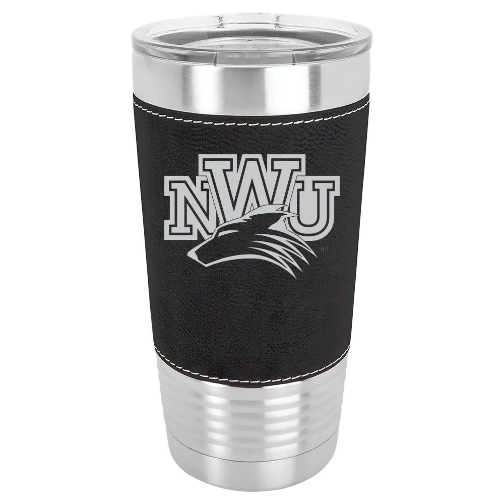 Nebraska Wesleyan University Polar Camel 20 oz. Leatherette Grip Tumbler with Standard Lid
