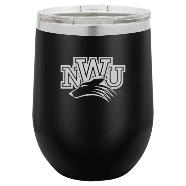 Nebraska Wesleyan University Polar Camel 12 oz. Stemless Wine Tumbler