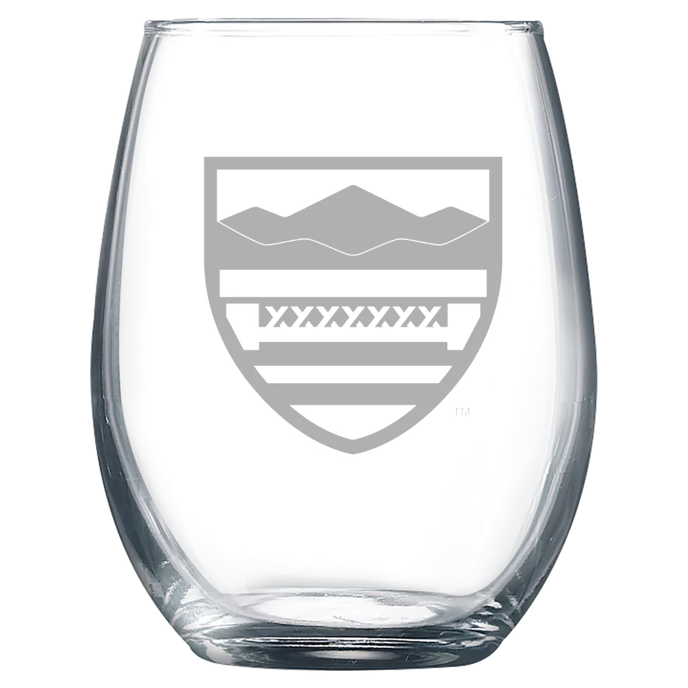 New England College Polar Camel 9 oz. Stemless Wine Glass