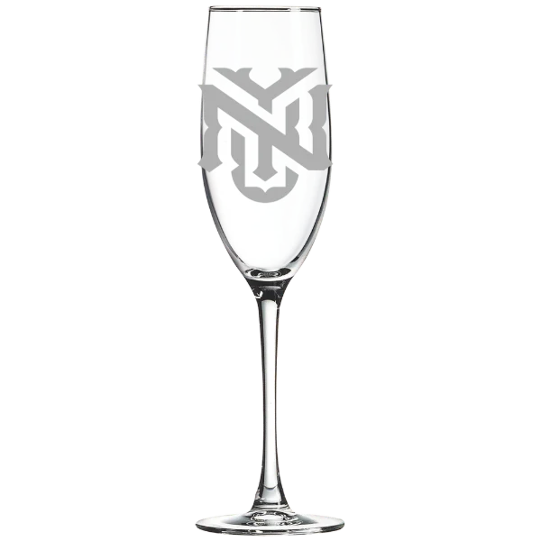 New York University Polar Camel 8 oz. Champagne Flute