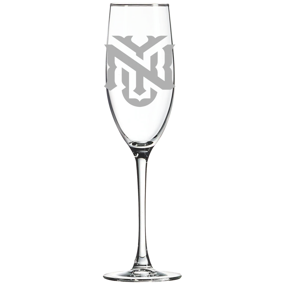 New York University Polar Camel 8 oz. Champagne Flute
