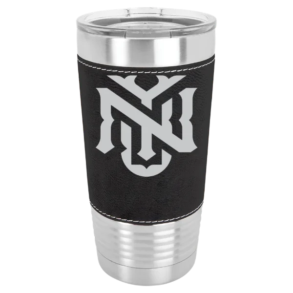 New York University Polar Camel 20 oz. Leatherette Grip Tumbler with Standard Lid