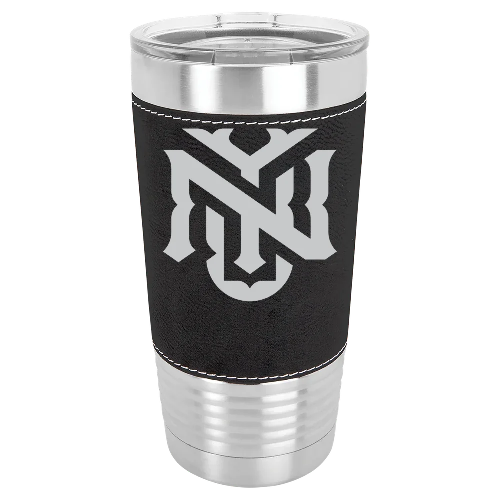 New York University Polar Camel 20 oz. Leatherette Grip Tumbler with Standard Lid