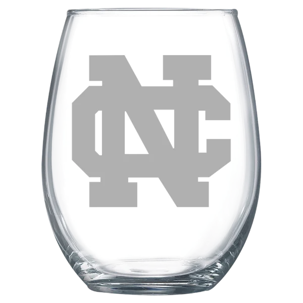 North Central College Polar Camel 15 oz. Stemless Wine Glass