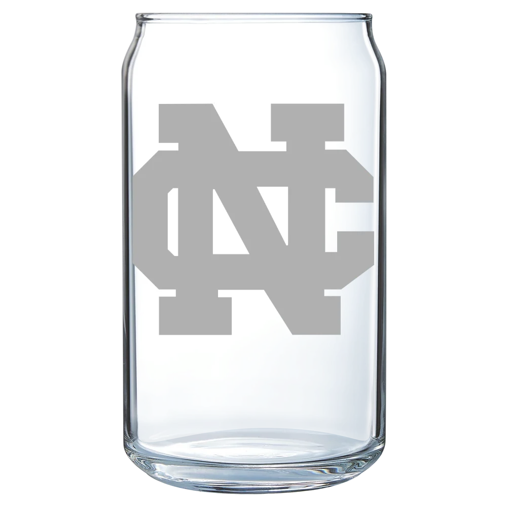North Central College Polar Camel 16 oz. Can Glass