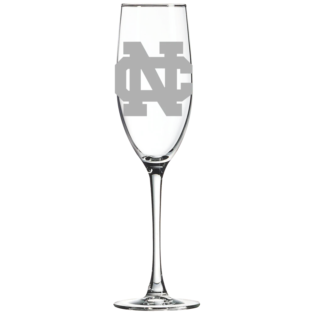 North Central College Polar Camel 8 oz. Champagne Flute